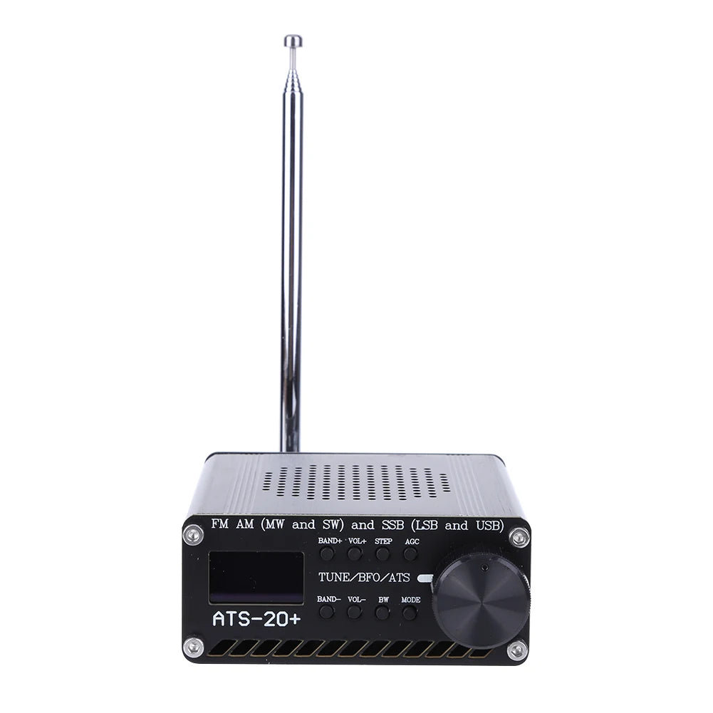 ATS-20+Si4732 Full Band Receiver Scanner Built-in Battery FM AM SSB Scanner 0.96 Inch OLED Screen FM AM MW&SW SSB LSB & USB