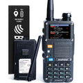Tri-Band Two-Way Radio 7th Gen, 1000 Channels, GPS, Weather, VHF/UHF/1.25 m Scanner, Rugged, USB-C Chargeable Battery