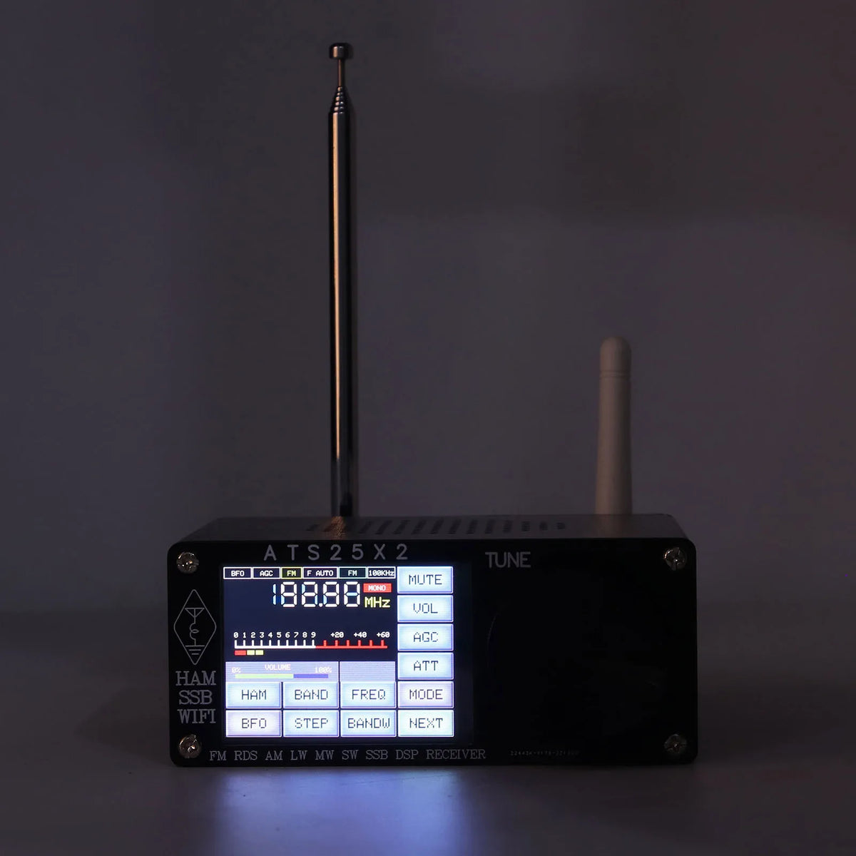 Receiver Full Band Radio Receiver  Shortwave Multi Modes with Spectrum Scanning ATS25X2 Radio Receiver Full Band Receiver